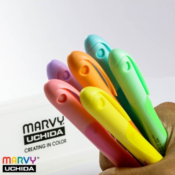Bút dạ quang MARVY 8000 màu pastel
