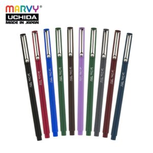 Bút lông kim luyện viết chữ đẹp Marvy Uchida Le Pen 4300 ngòi 0.3mm (màu cơ bản)